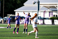 Girls soccer action