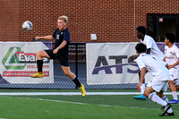 Boys soccer action